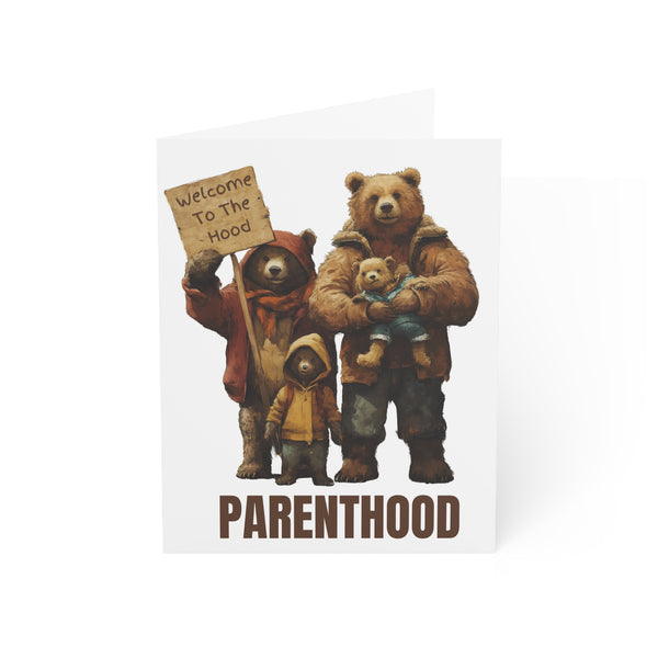 Welcome to the Hood... Parenthood New Baby Card - New Baby Congratulations Card