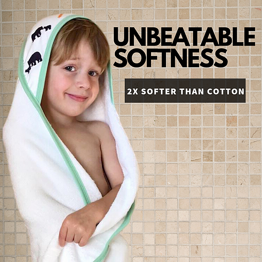 All I Can Bear - Bamboo Hooded Towel & Washcloth Bath Set - Imperfect Box