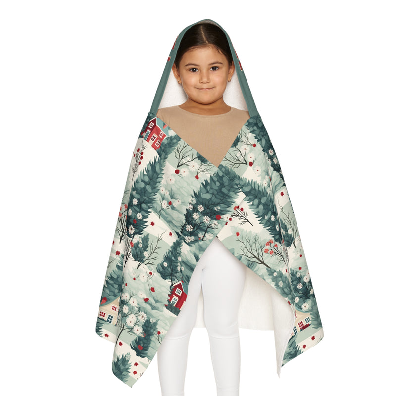 Youth Christmas Hooded Towel