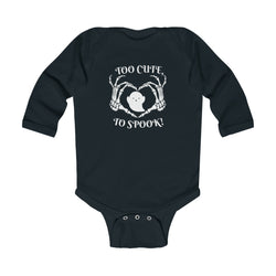 Too Cute to Spook - Baby Halloween Onesie - New Baby Halloween Outfit -  Ghost Design, NB-18 Months, 4 Colors
