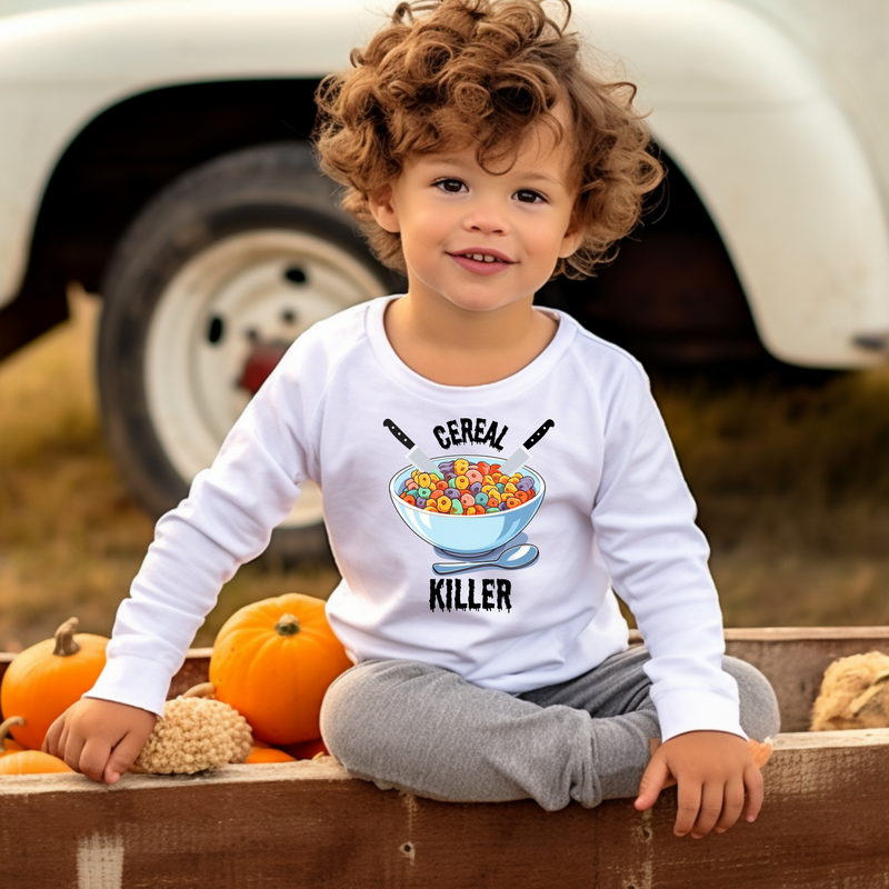 Copy of Toddler Halloween Funny Long Sleeve T-Shirt - Sizes 2T To 6T , 3 Spooktastic Colors, Perfect For a Girl Or Boy - Ghost Tee, No Diggity 90's