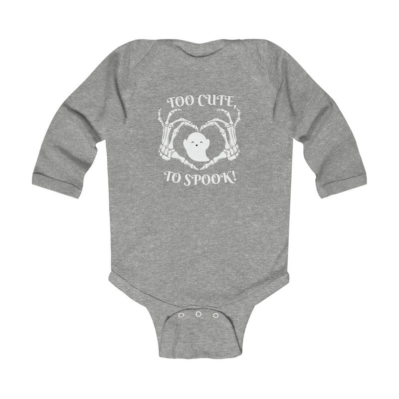 Too Cute to Spook - Baby Halloween Onesie - New Baby Halloween Outfit -  Ghost Design, NB-18 Months, 4 Colors