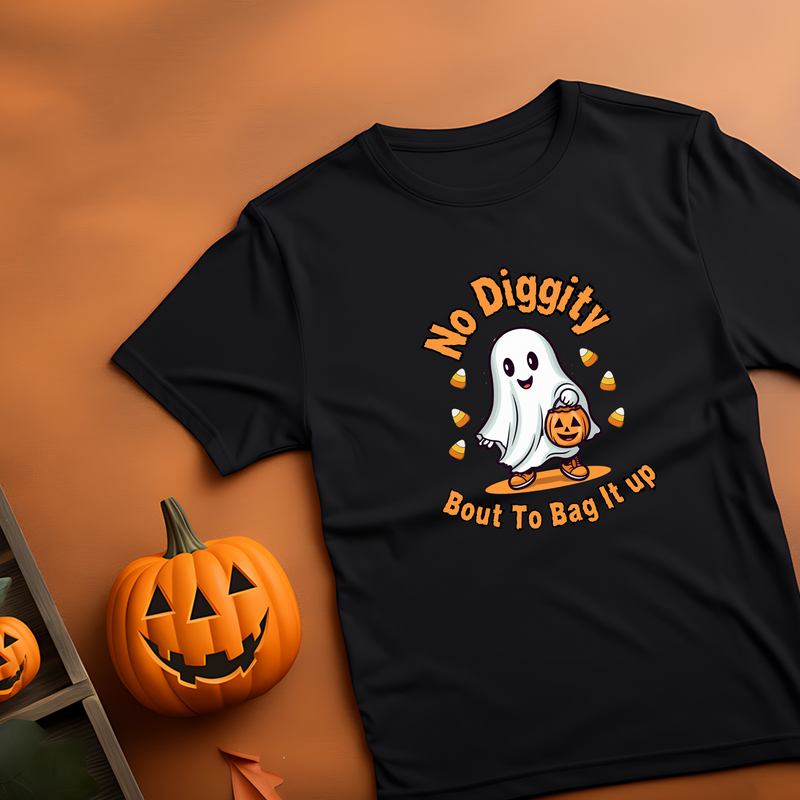No Diggity - Baby Halloween Funny T-Shirt - Sizes 3 month to 2 Years Old, 5 Bewitching  Colors Perfect For a Girl Or Boy - Ghost Tee, No Diggity 90's