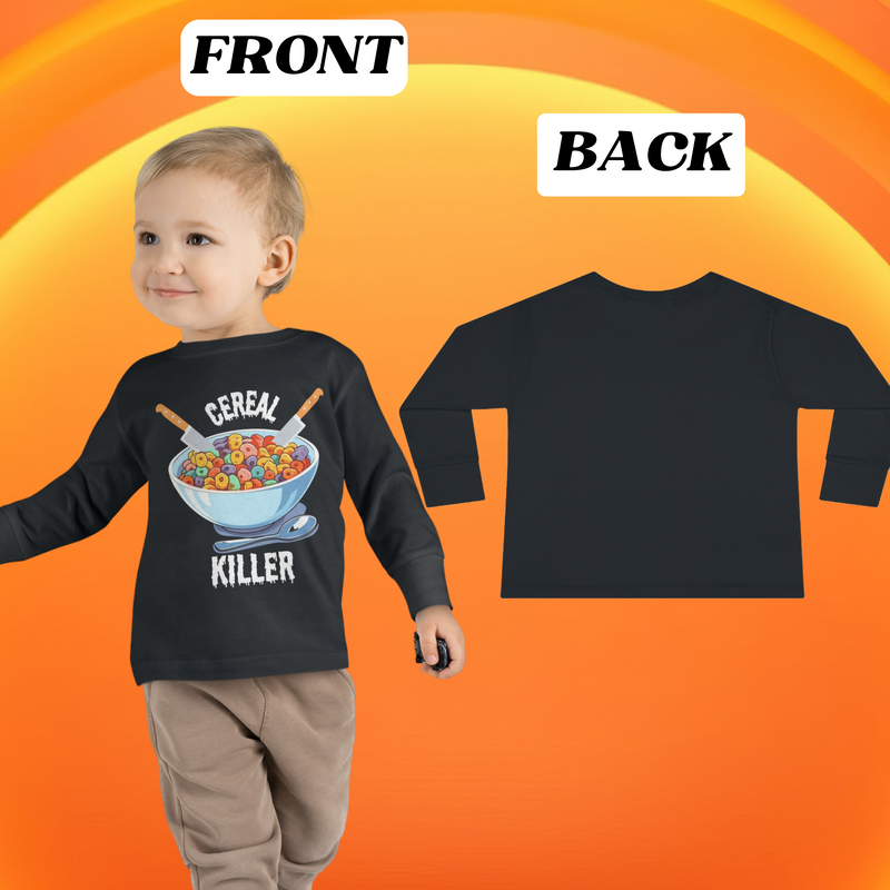 Copy of Toddler Halloween Funny Long Sleeve T-Shirt - Sizes 2T To 6T , 3 Spooktastic Colors, Perfect For a Girl Or Boy - Ghost Tee, No Diggity 90's
