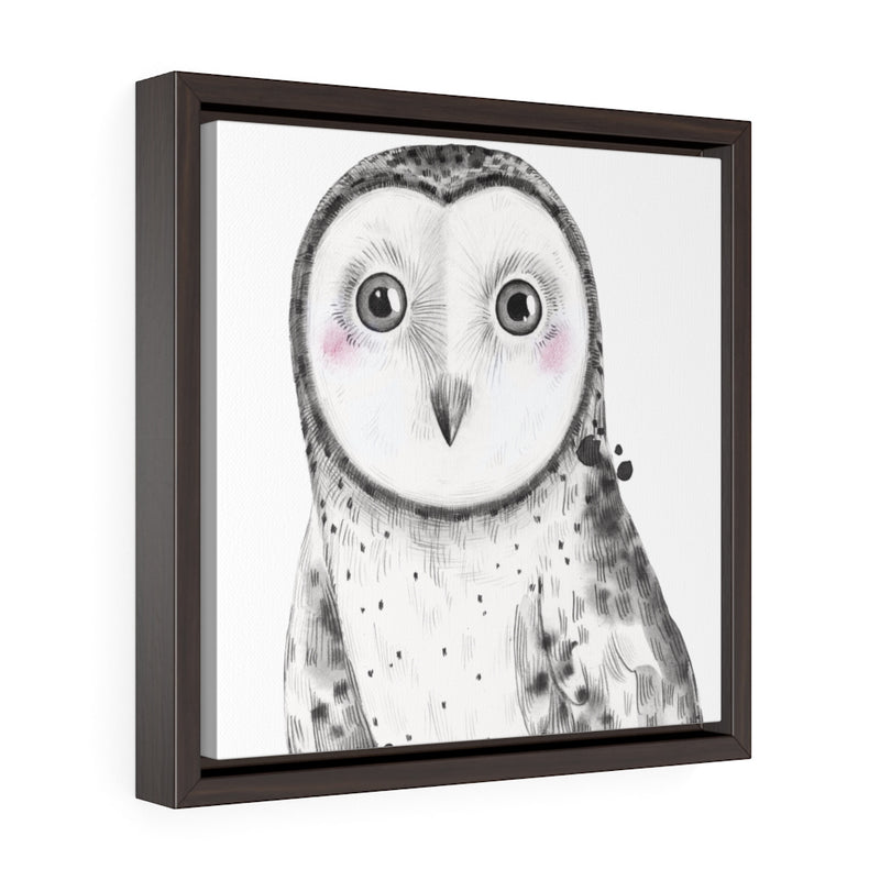 Owl - Canvas Framed Art - Square