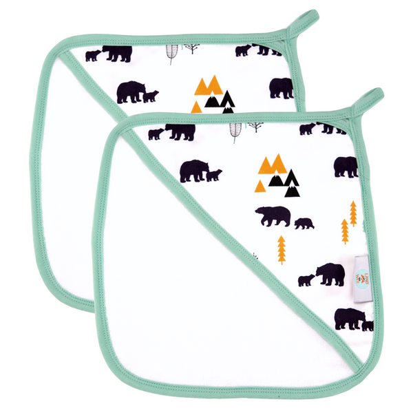 Land of The Wee Bamboo Washcloths - 2 Pack