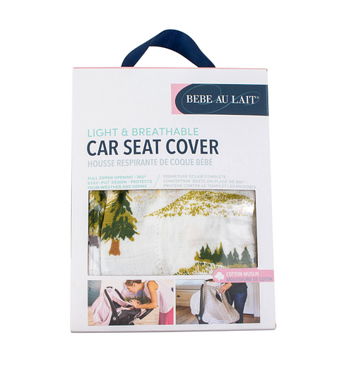 Wyoming Collection Muslin Car Seat Cover