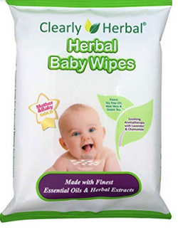 Herbal Baby Wipes - Handy to Go Pack - 12 Count
