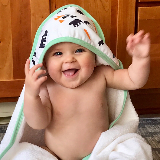 All I can Bear - Hooded Baby Towel and Reusable Bag