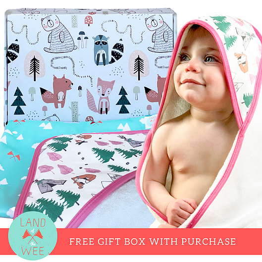 Forever Foxy -Hooded Baby Towel & Reusable Bag