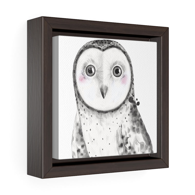 Owl - Canvas Framed Art - Square